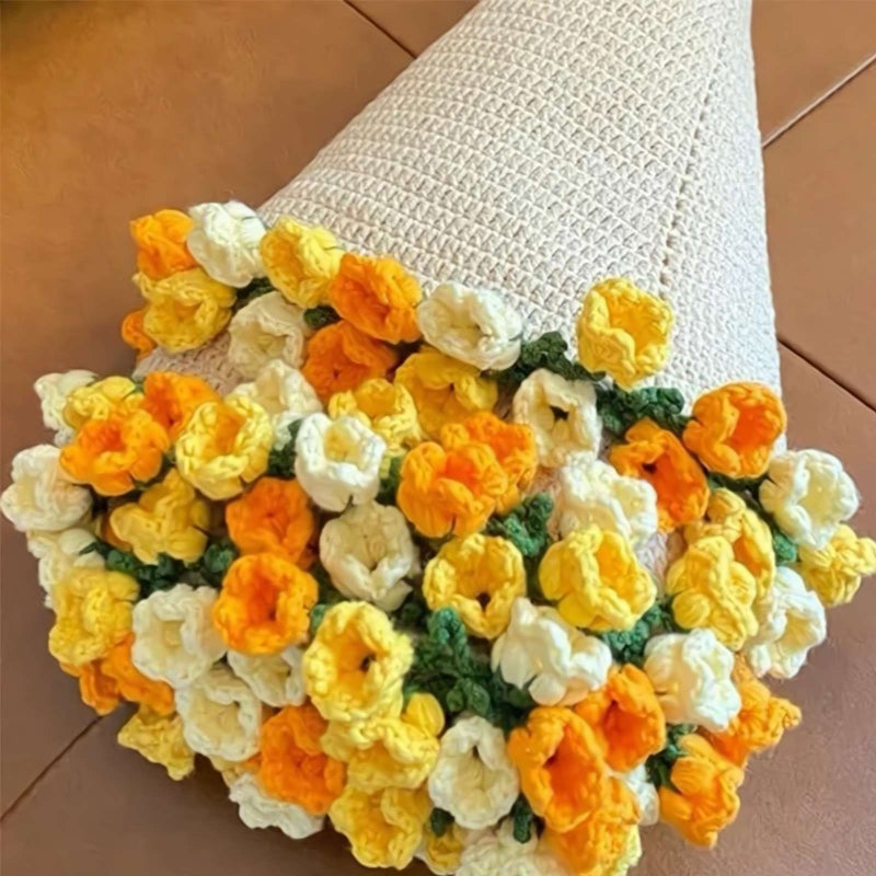 بطانية باقة زهور كروشيه - Image 1
